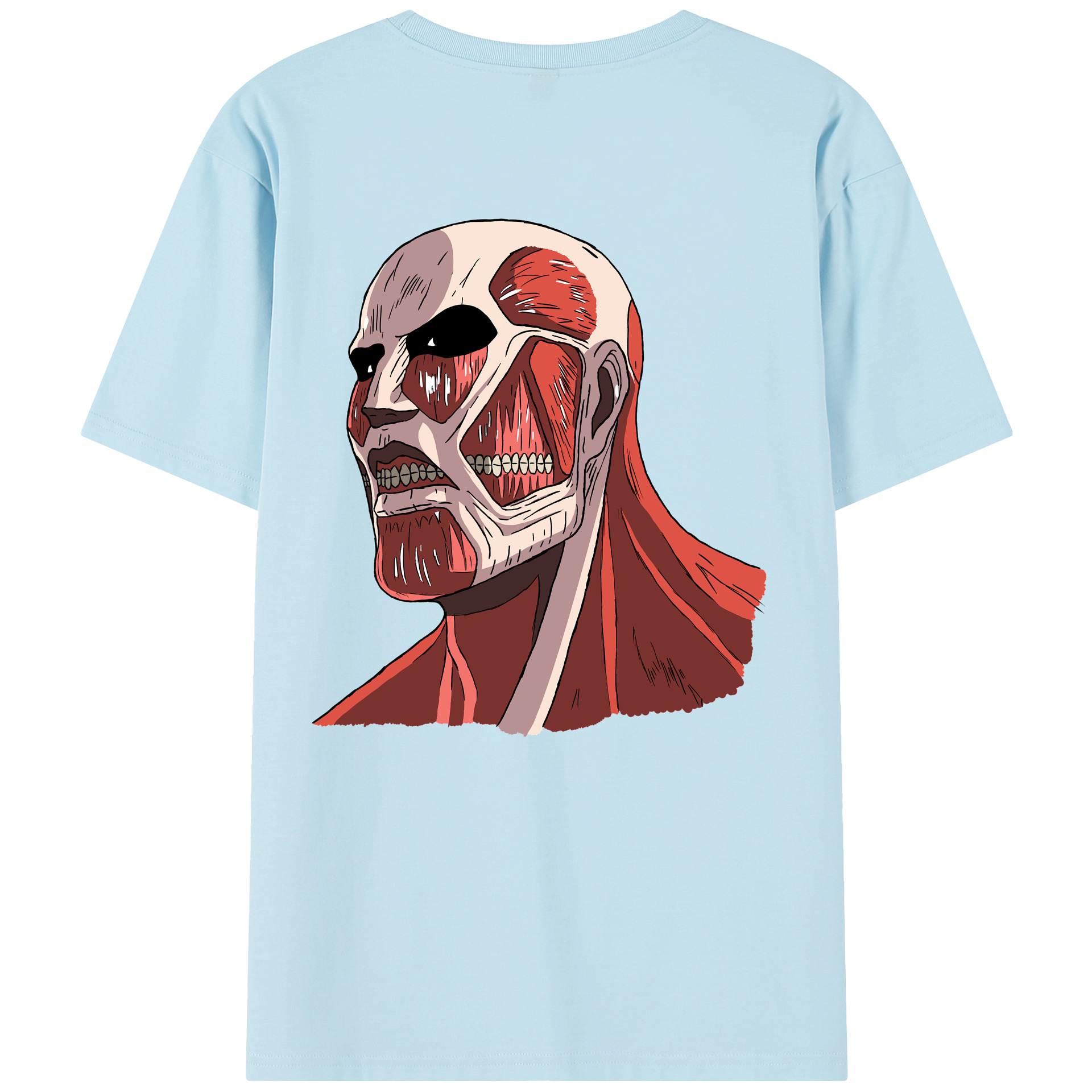 （画像用） 進撃の巨人 Attack on Titan 綿100％半袖Tシャツ（背面プリント）